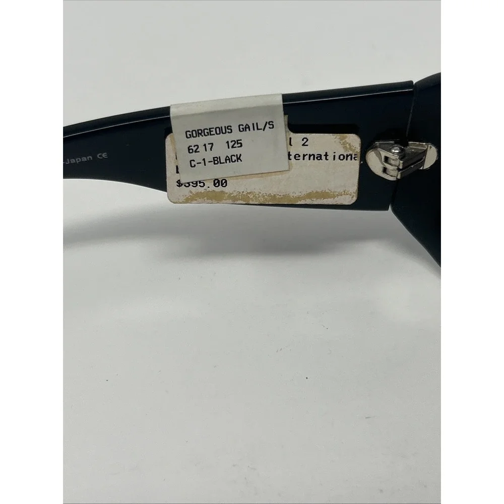 NWT Norman Childs GORGEOUS GAIL Sunglasses 62-17-125 Adult Black Frame Rhineston